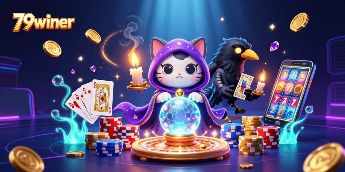 Experience the thrill of 79winer's casino magic with vibrant characters and dazzling game elements.