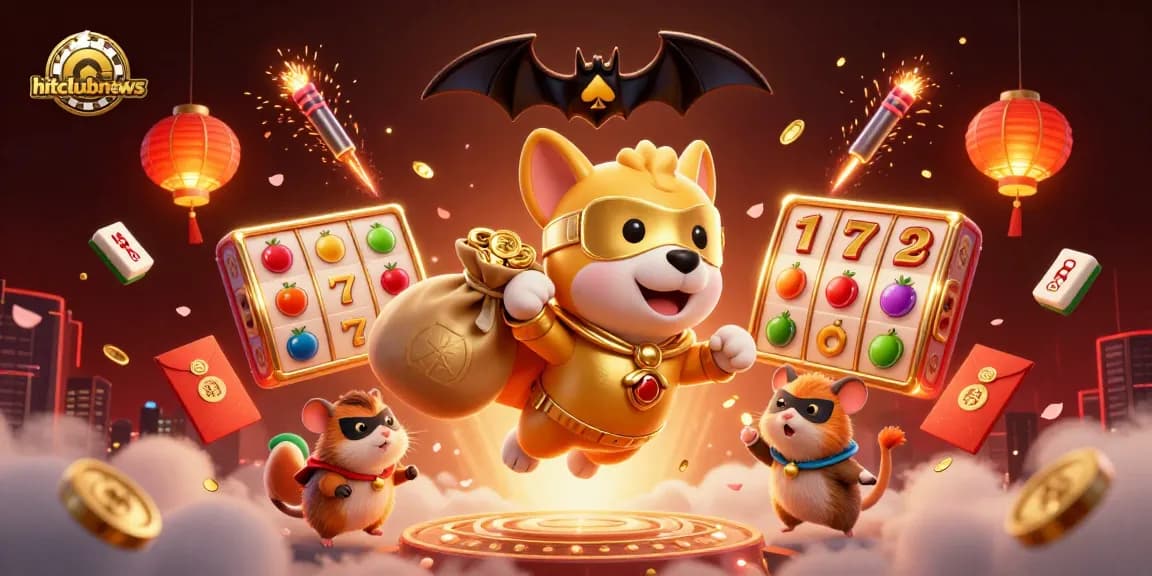 Win big with hitclubnews as a superhero dog and hamster soar amidst exciting casino elements.