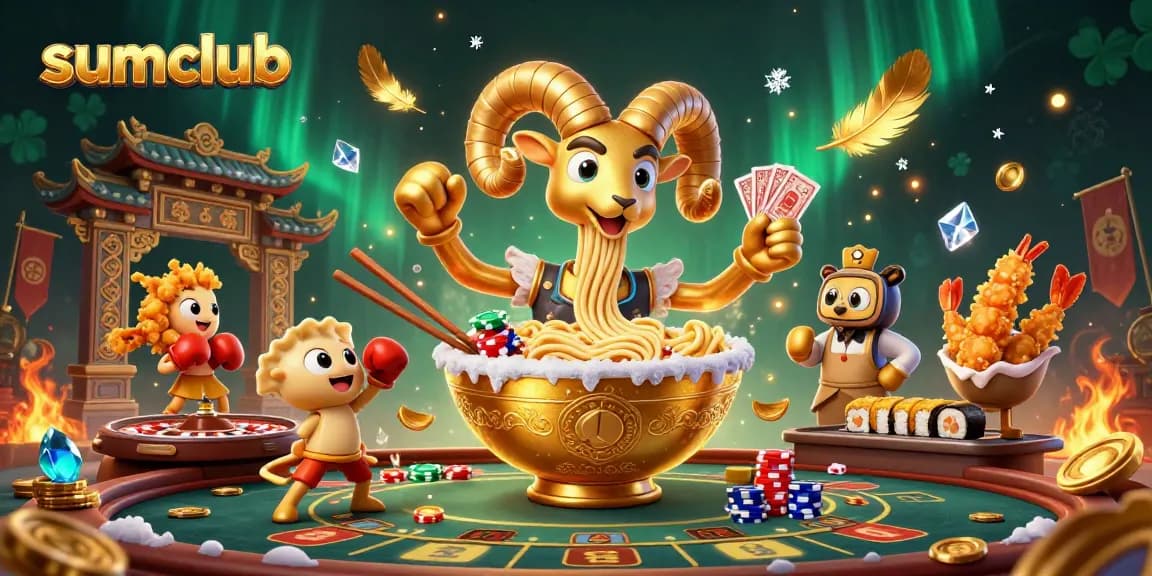 Engage with sumclub’s thrilling live casino experience featuring dynamic 3D characters amidst exciting game elements.