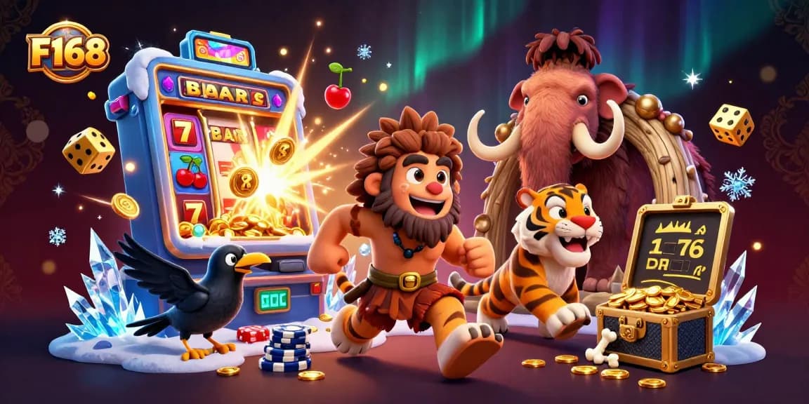 Experience thrilling F168 casino adventures with dynamic characters and exciting game elements.