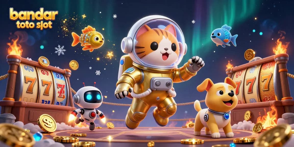 Experience exciting gameplay at bandar toto slot with this dynamic illustration featuring vibrant casino elements.