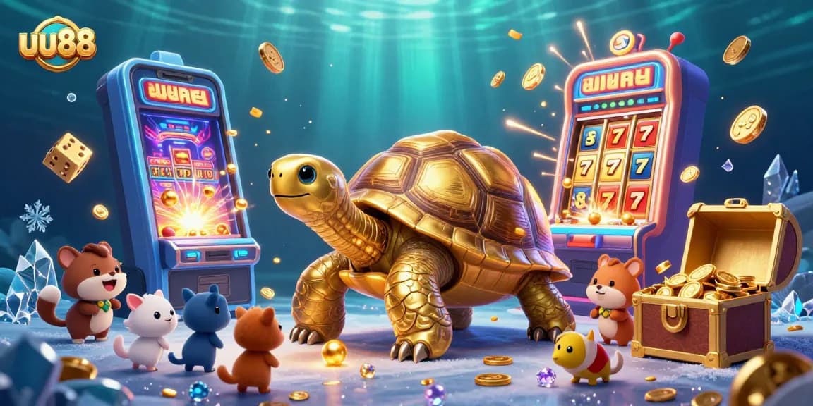 Immerse in uu88's vibrant casino world with golden tortoise pinball and exciting jackpots.