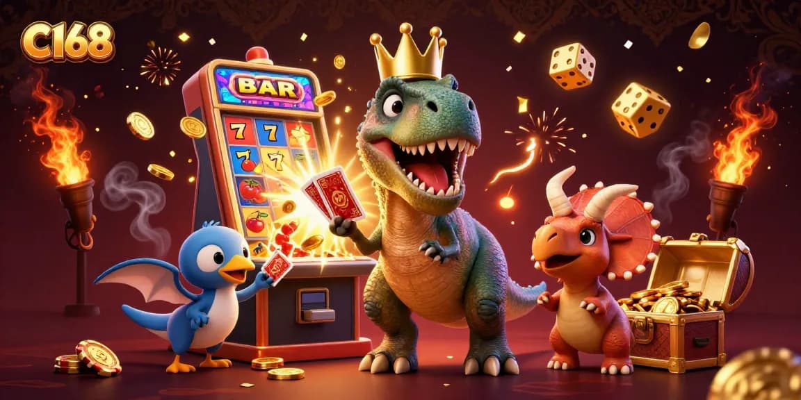 C168 offers a vibrant online casino experience featuring exciting slot machines and engaging game elements.