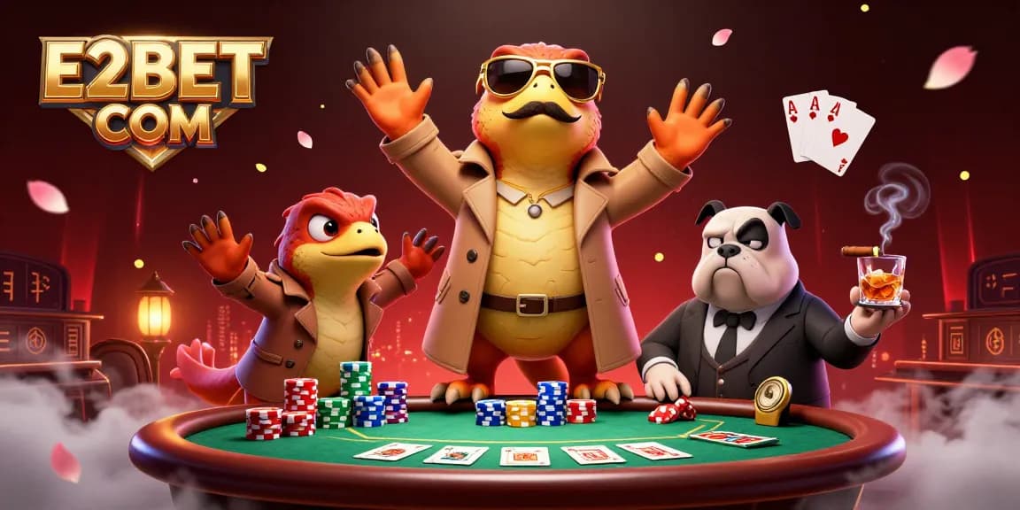 Watch E2BET COM raptors cleverly disguised to enter a VIP lounge filled with gaming action.