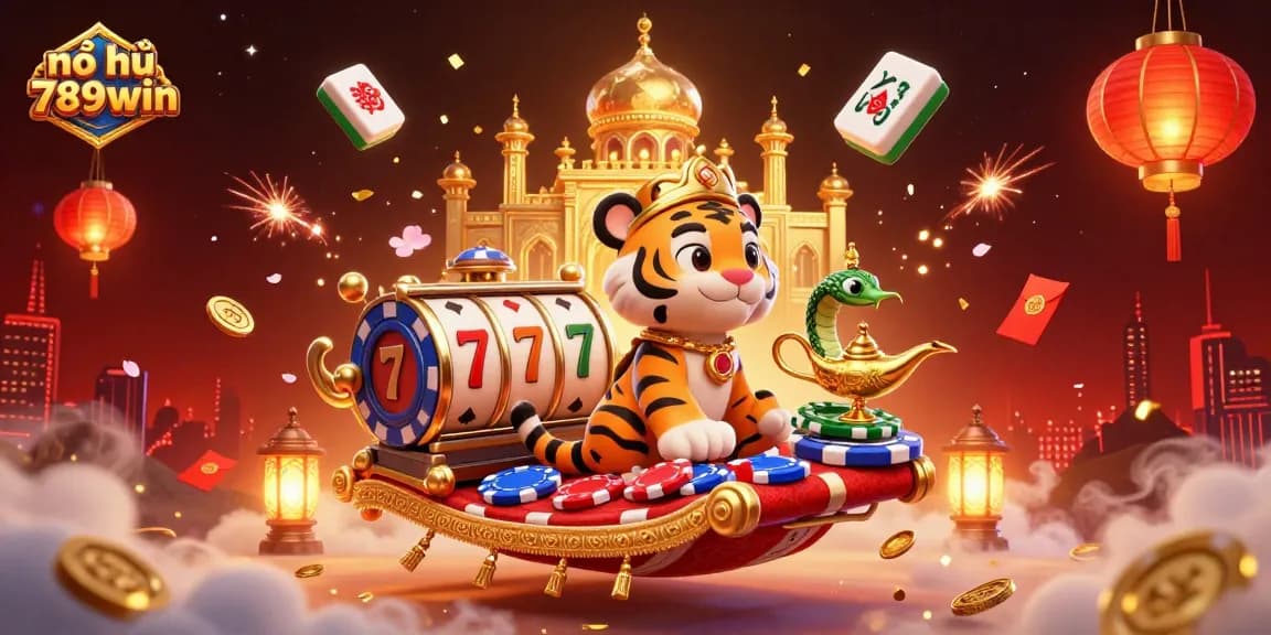 Engage with nổ hũ 789win through this vibrant, ultra-detailed 3D casino illustration.