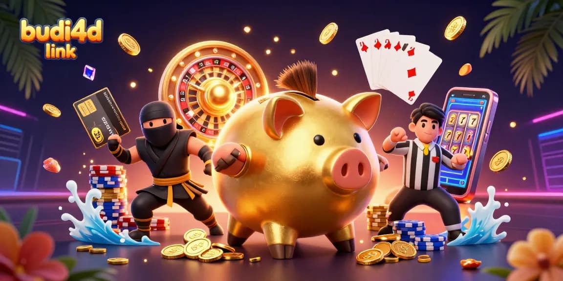 Experience the excitement of the budi4d link casino with vibrant characters and dynamic gaming elements.
