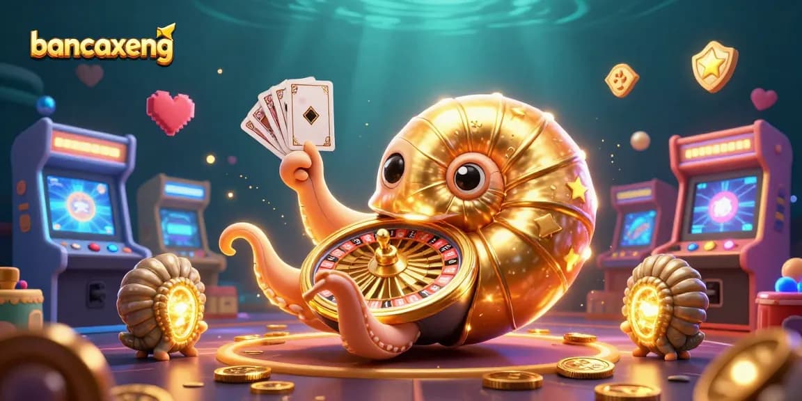 Bancaxeng showcases a vibrant underwater scene with a giant nautilus roulette wheel, immersing players in thrilling fish shooting action.