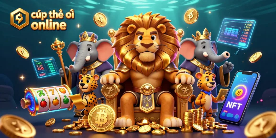 Engage in exhilarating gaming with cúp thế giới online as you witness a lion king, elephant advisor, and cheetah messenger.