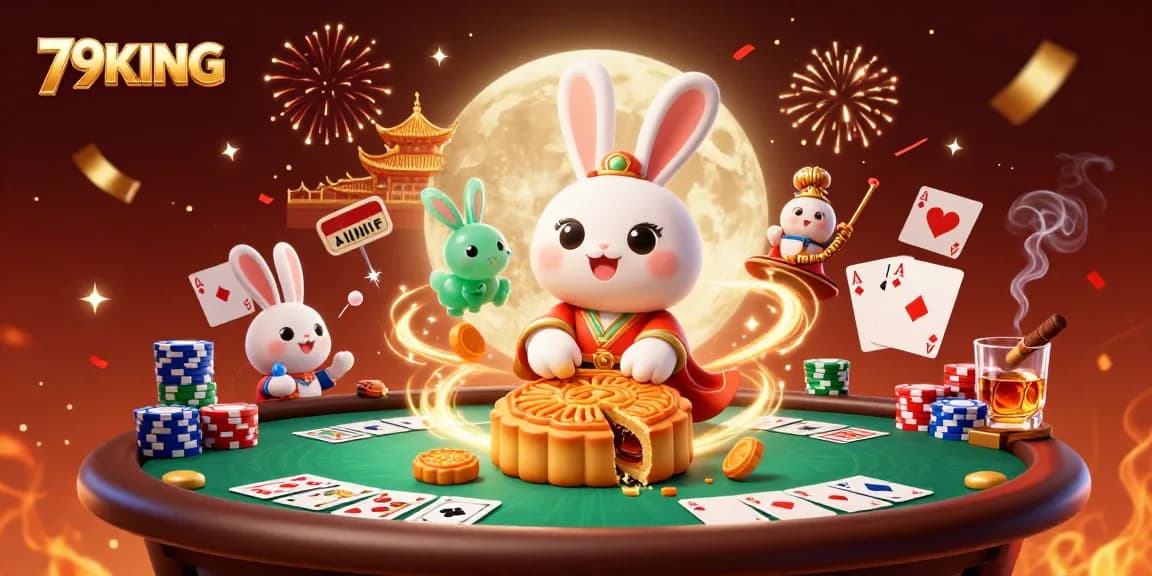 Experience the excitement at 79KING with vibrant 3D casino illustrations showcasing thrilling gambling elements.