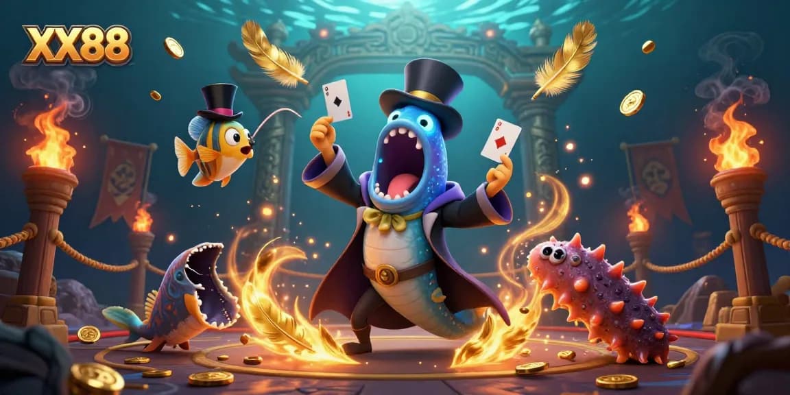 Engage in thrilling gameplay at XX88 with vibrant casino elements and captivating characters.