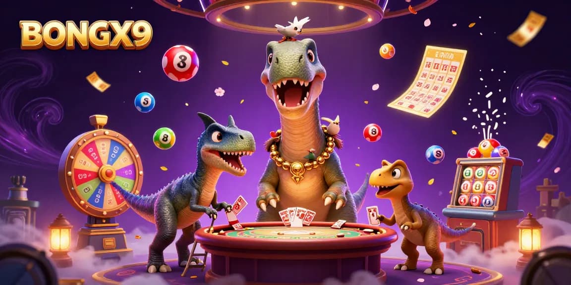 BONGX9 players enjoy vibrant, dynamic casino fun with colorful elements and interactive characters in a lively atmosphere.