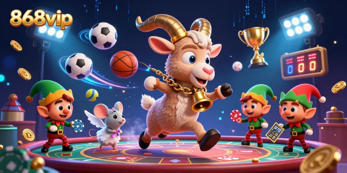Engage with thrilling games at 868vip, where festive characters amplify the casino experience, enriched with vibrant elements.