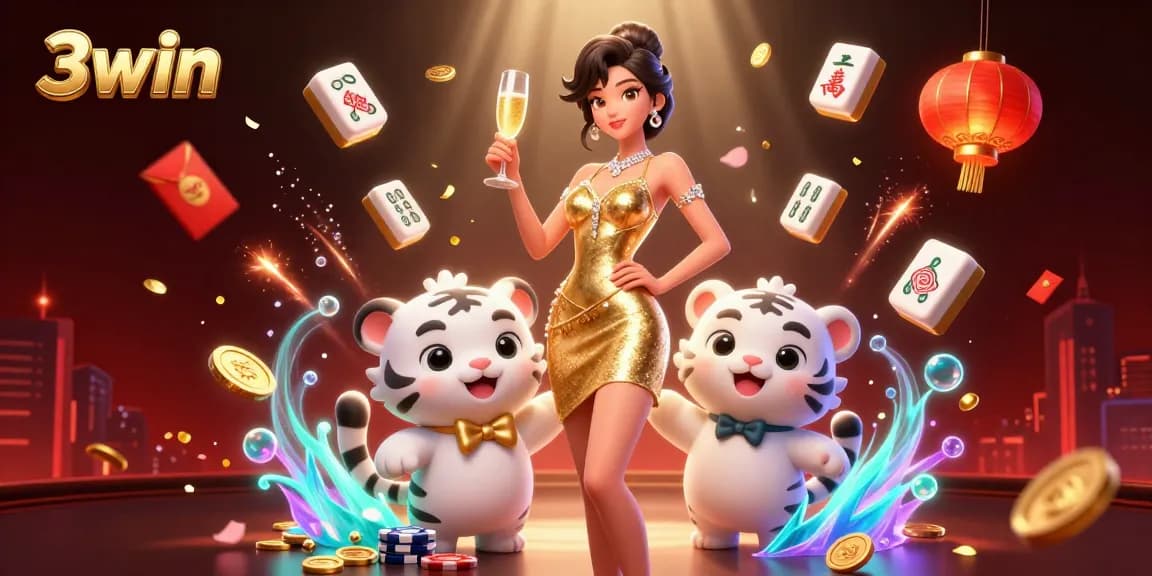 Join the exciting world of 3win with glamorous visuals of casino fun.