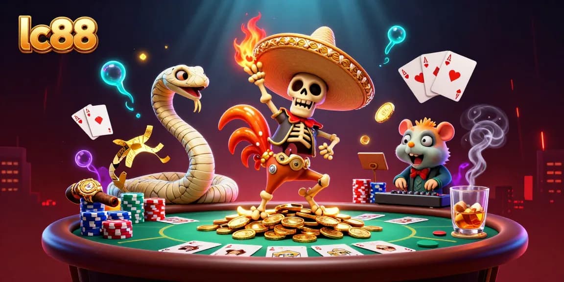 Experience lc88 with a vibrant victory dance unique to online casinos, showcasing strategy and excitement