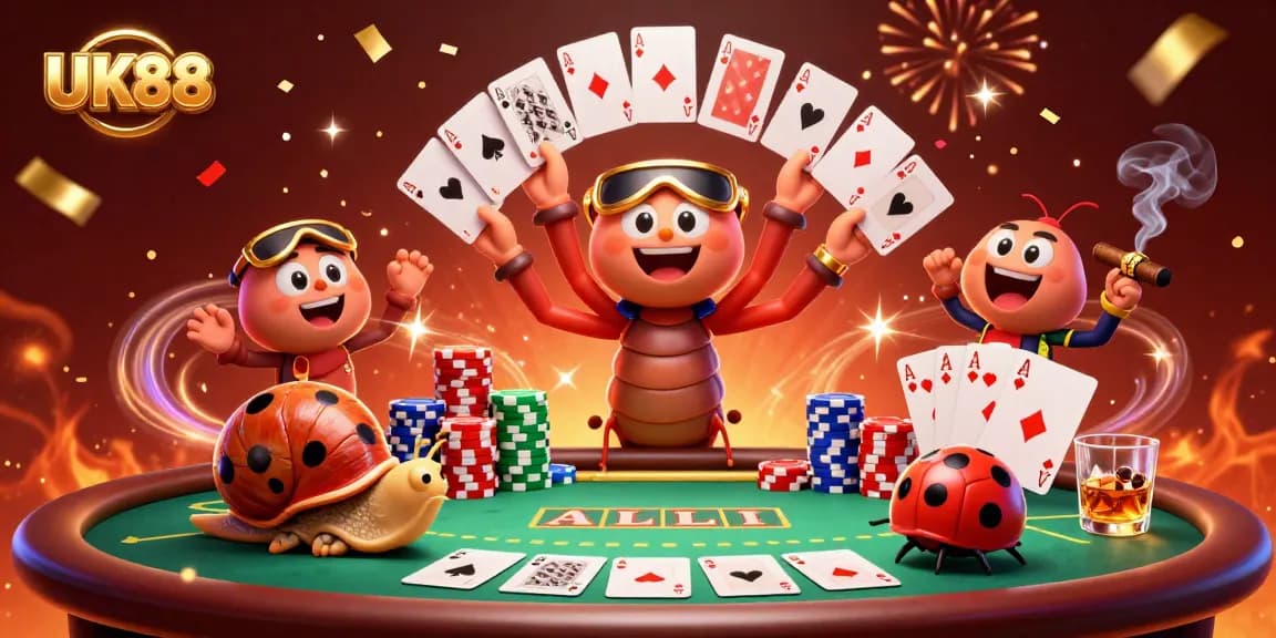 Experience thrilling gaming with UK88 featuring dynamic dealer and animated characters at the casino