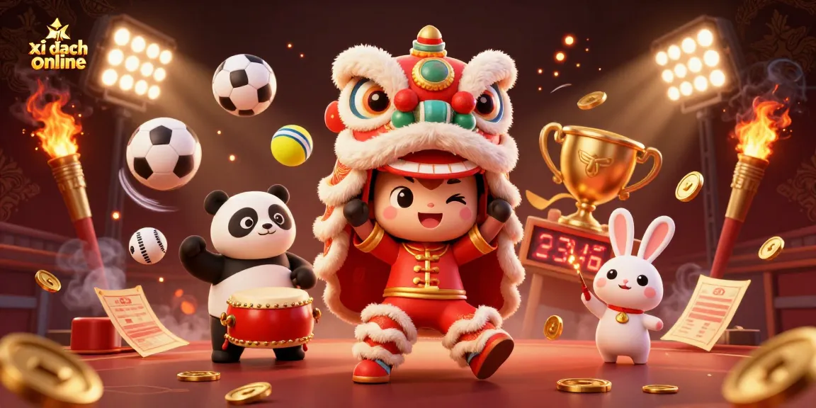 Experience thrilling moments in xì dách online with vibrant characters, sports action, and dynamic gambling elements!