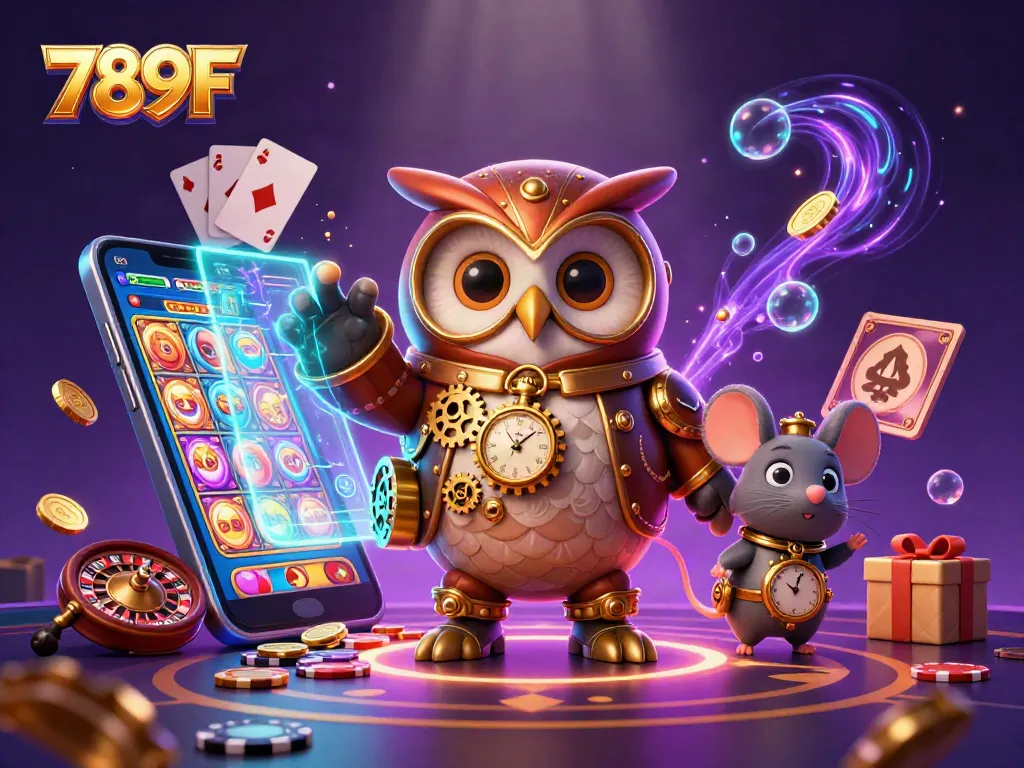 Experience thrilling gameplay with 789F, featuring magical elements and casino action.