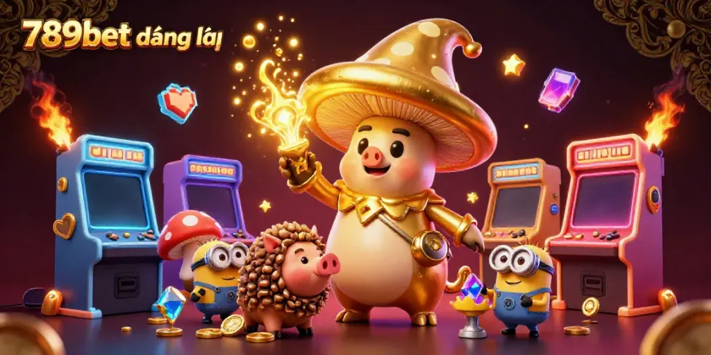 Experience 789bet đăng nhập with golden magic in this vibrant casino scene.