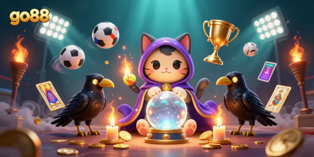 Engage with go88's exciting online gaming experience featuring dynamic 3D characters and sports elements.
