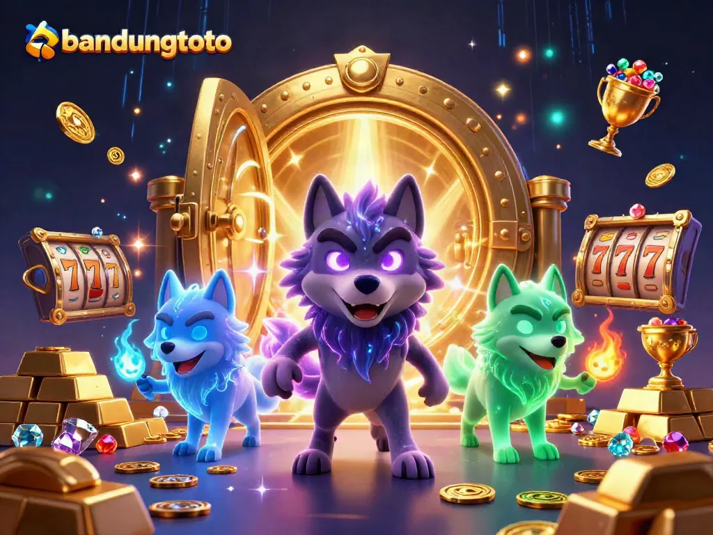 Embrace thrilling jackpots with bandungtoto as spectral wolves embark on a treasure hunt.