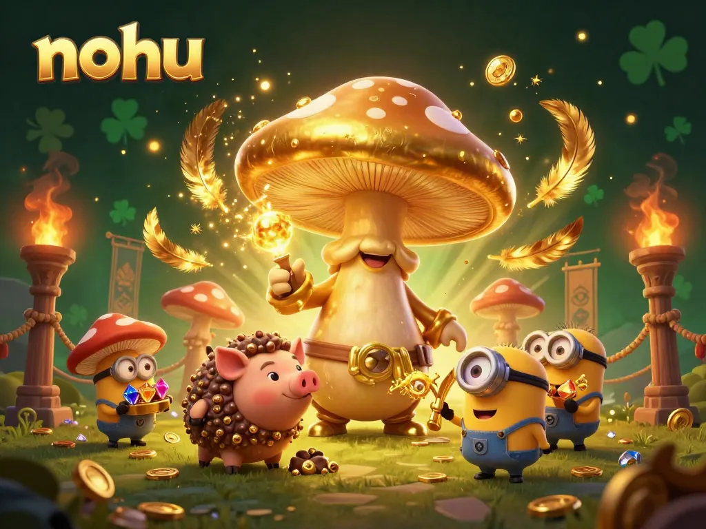 Experience thrilling gameplay with nohu's jackpot magic in a vibrant casino scene.