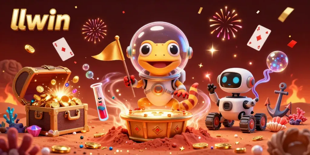 Engage in thrilling gaming at llwin's vibrant 3D casino universe.