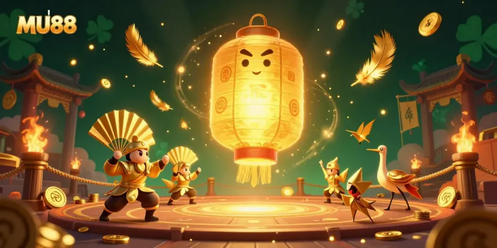 Experience exhilarating action at MU88's vibrant casino night market scene.