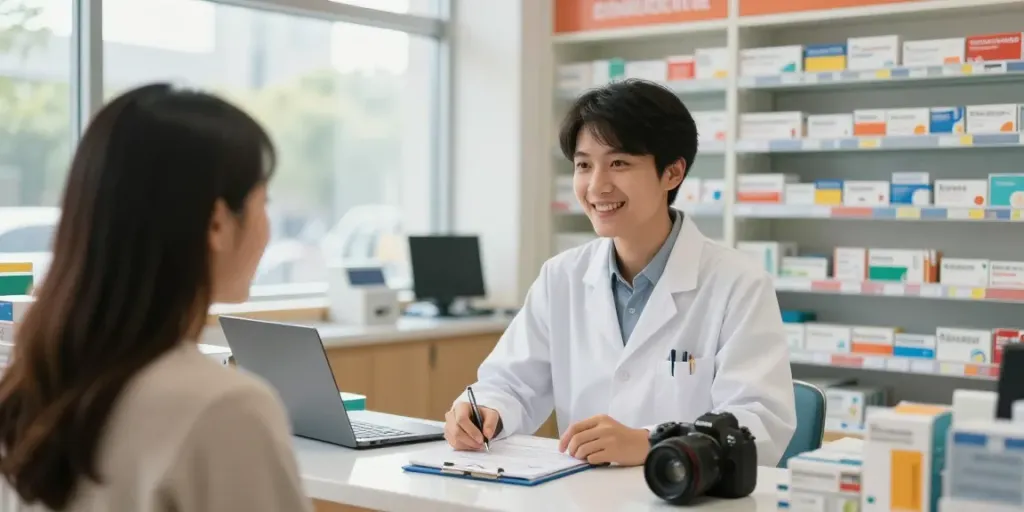 What pharmacists can earn uae in a community pharmacy consultation setting.