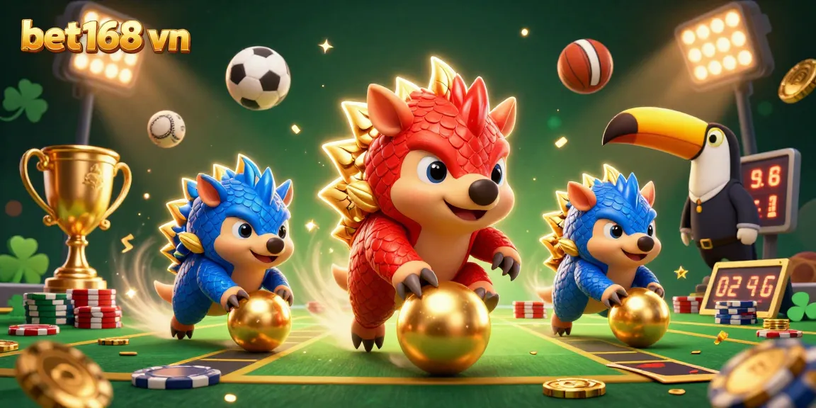 Play your luck at bet168 vn with competitive sports betting amidst vibrant 3D visuals.