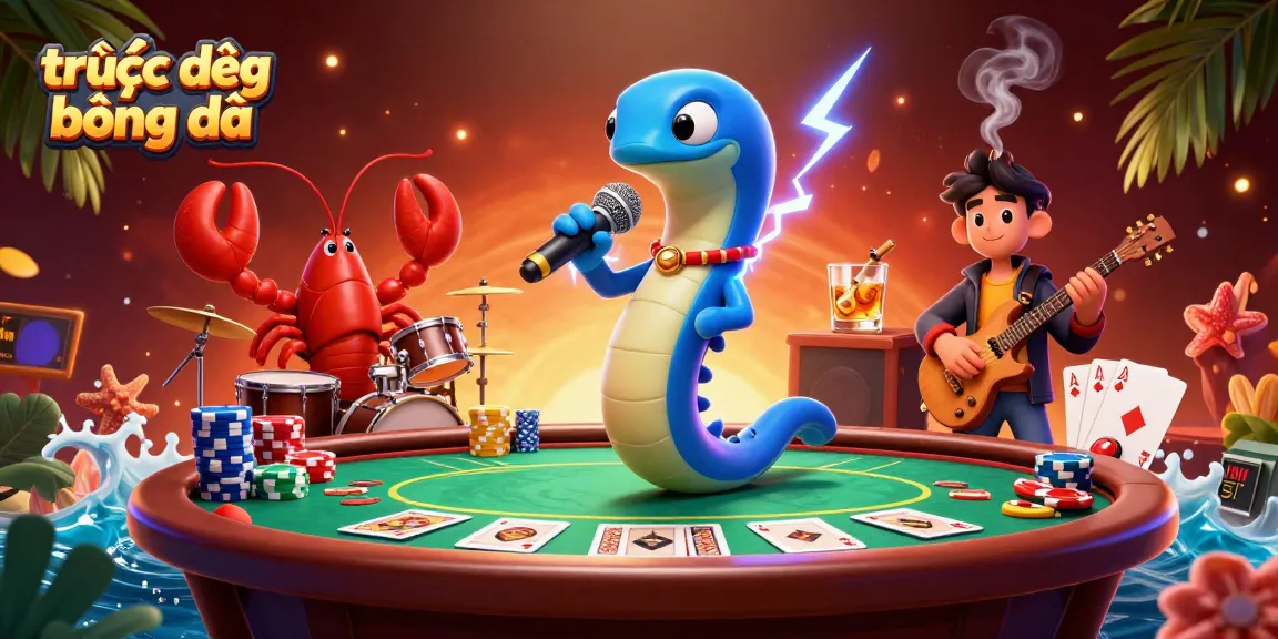 Experience trực tiếp bóng đá with a lively underwater casino scene featuring electric eel DJs and vibrant gambling action.