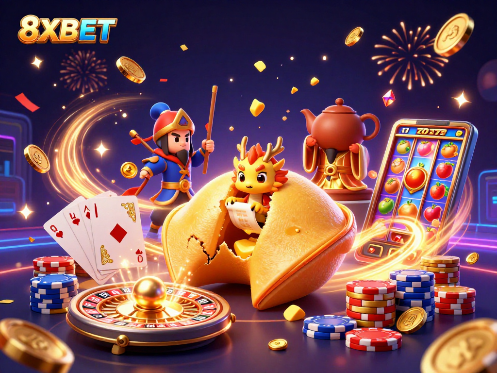 Engage with 8XBET's exciting slots featuring action-packed golden scenes and rewards.