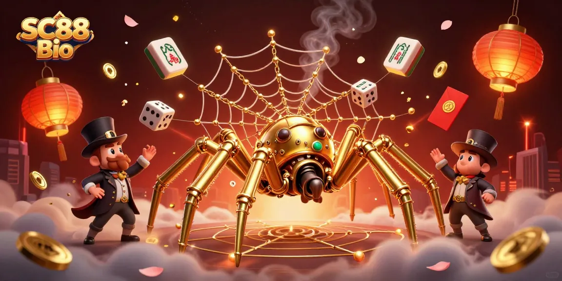 Experience the allure of SC88 Bio through a vibrant 3D casino scene filled with excitement and golden treasures.