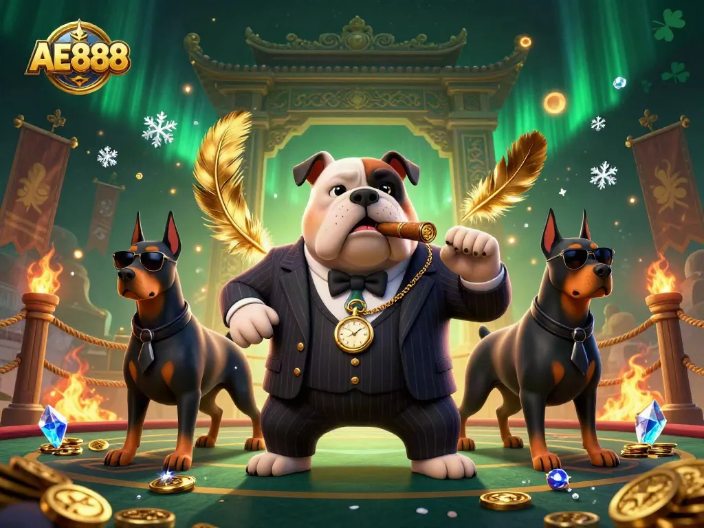Engage in thrilling gameplay with AE888's top-tier gaming experience, featuring unique characters and vibrant casino elements.
