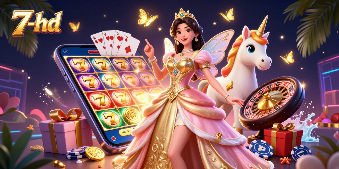 Experience thrilling play with 7-hd's vibrant casino illustration featuring magical elements.