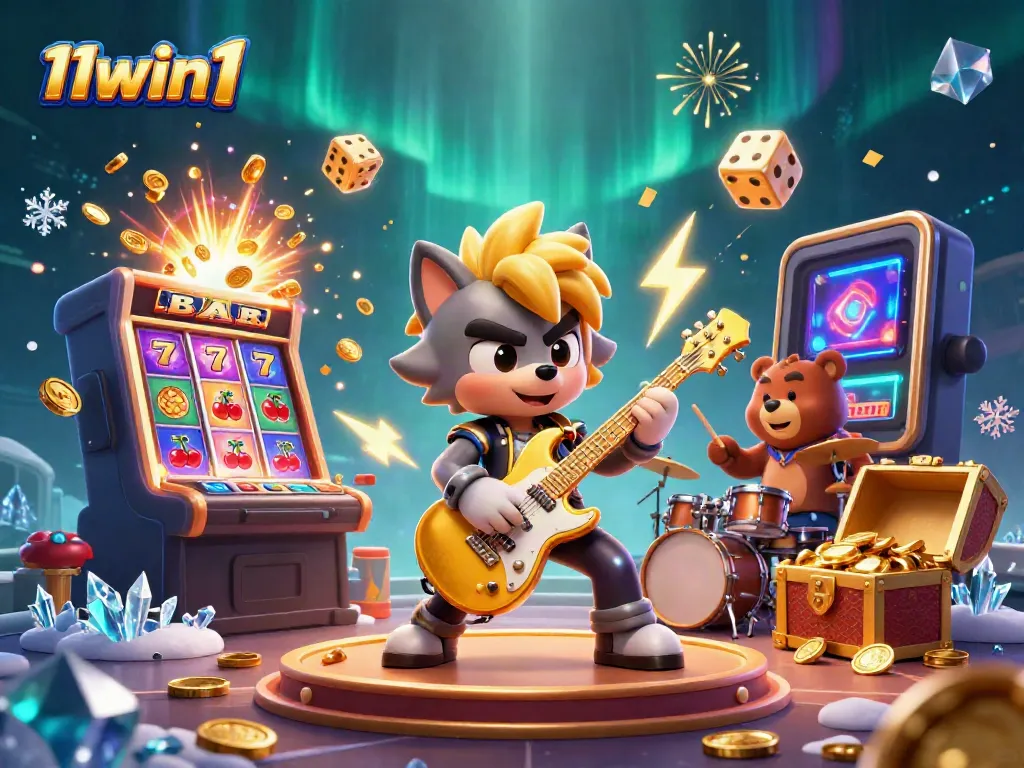 Experience vibrant casino action with 11win1 featuring animated characters and jackpot excitement.