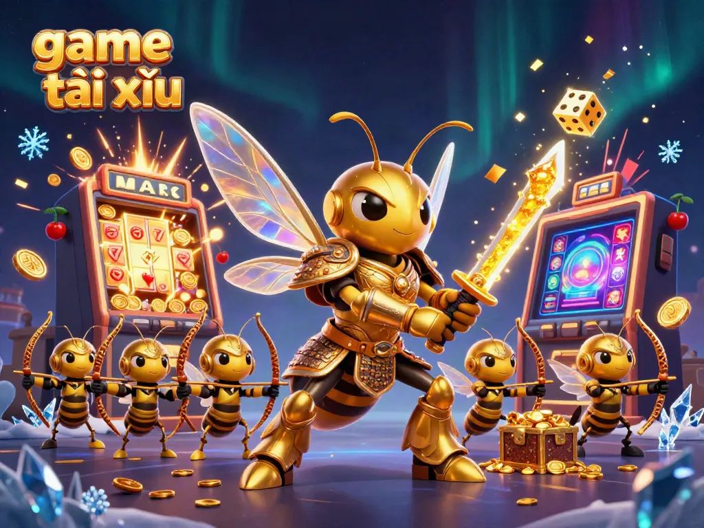 Engage with the game tài xỉu through vibrant 3D casino visuals showcasing thrilling elements.