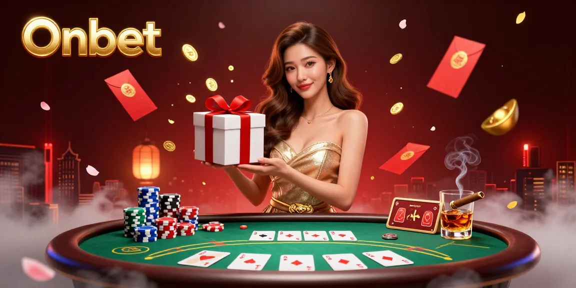 Experience exhilarating gaming at Onbet with festive Lunar New Year elements and poker excitement.