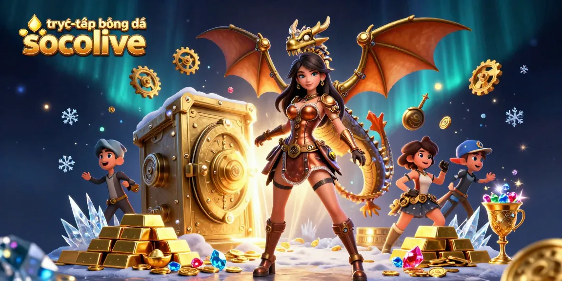 Stream and enjoy trực tiếp bóng đá socolive with a stunning steampunk scene and dynamic effects.