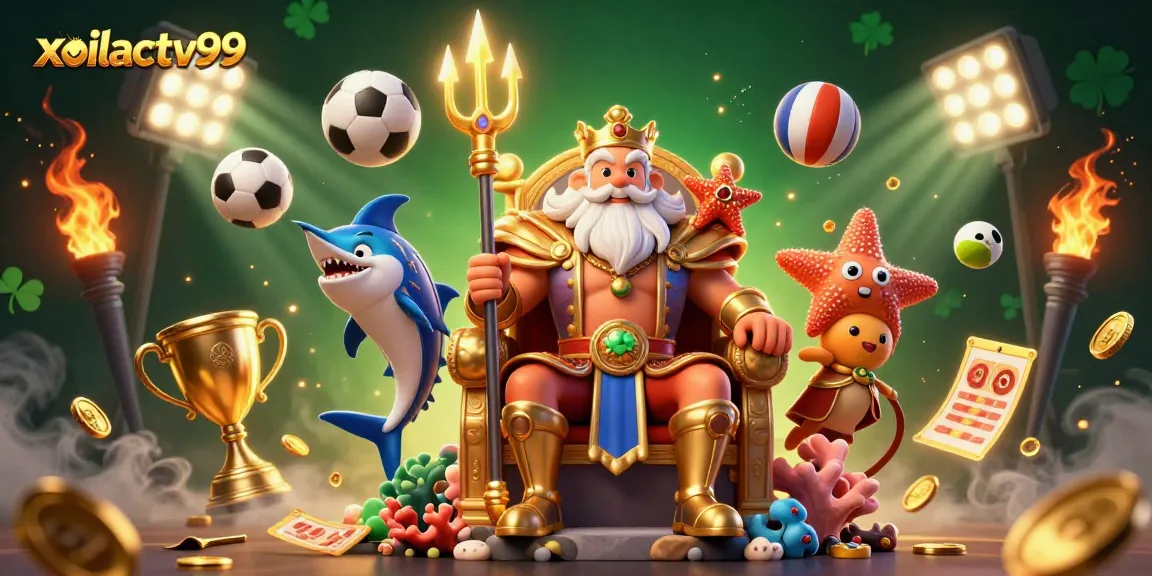 Experience dynamic sports betting excitement with xoilactv99 featuring vibrant elements and characters.
