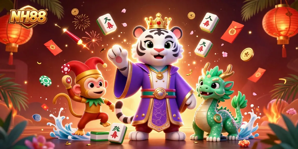 Experience thrilling gameplay at NH88 with vibrant casino characters and elements in the scene.