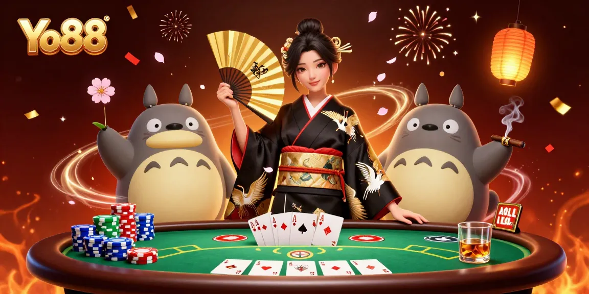 Engage in thrilling poker games at Yo88 with vibrant 3D characters and dynamic gameplay elements.