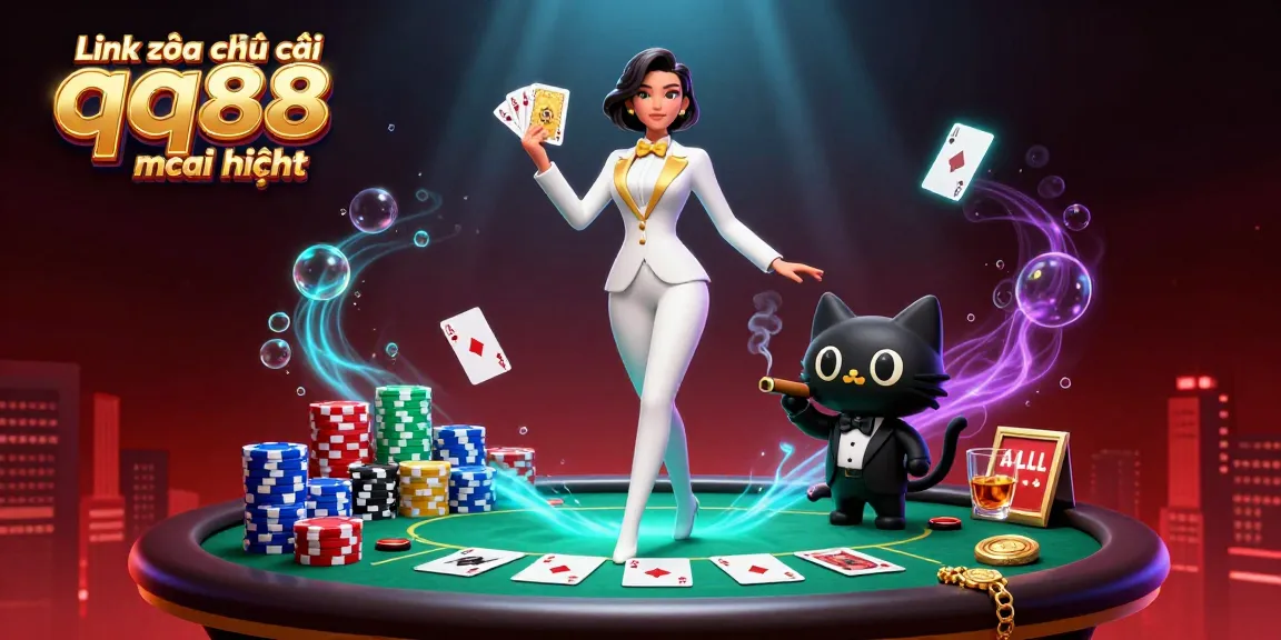 Play exciting casino games with the latest Link vào nhà cái qq88 mới nhất featuring a glamorous poker scene.