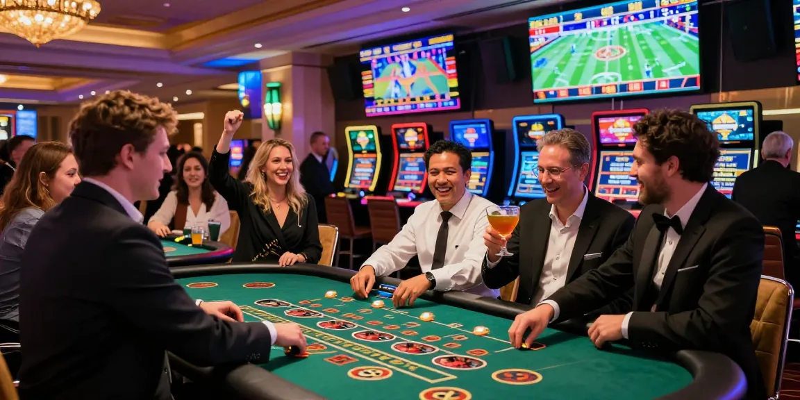 BL555 gaming scene showcasing vibrant online betting atmosphere with players celebrating wins