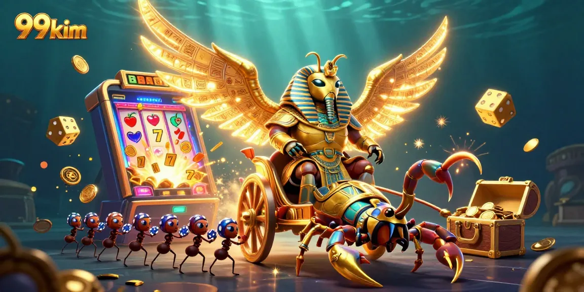 Experience the vibrant and dynamic scenes of 99kim's online casino with sparkling jackpots and thrilling gameplay.