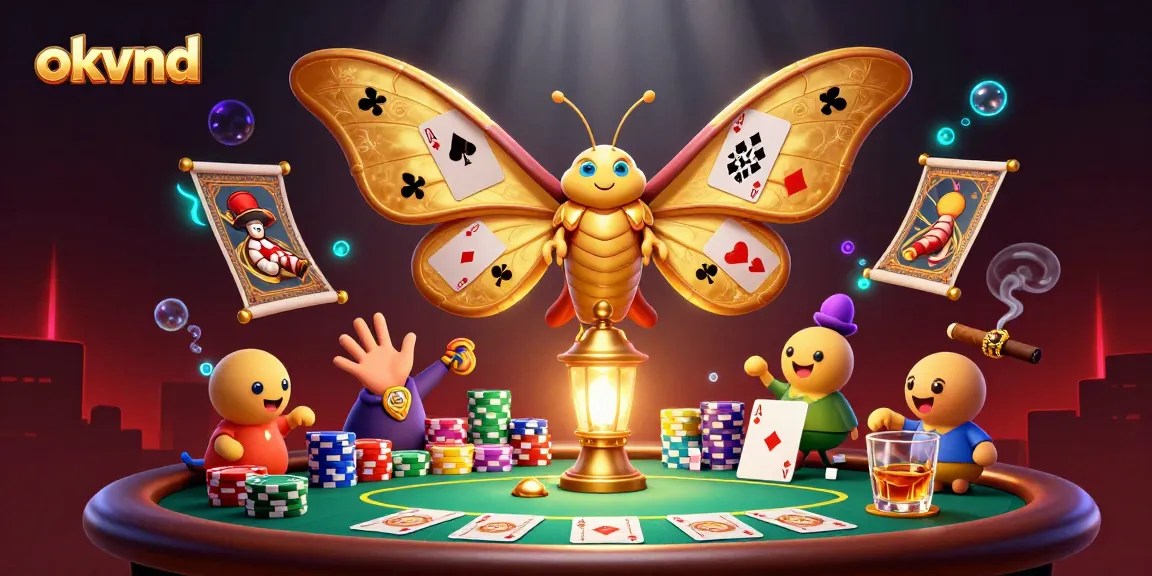 Play exciting casino games at okvnd with unique moth characters enhancing the atmosphere