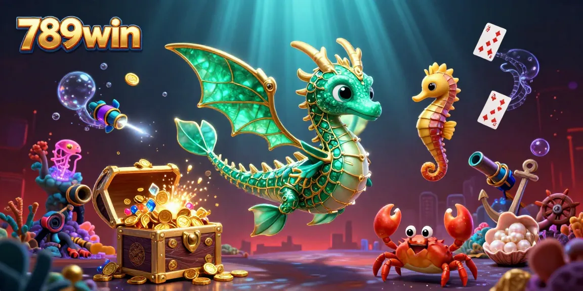 Experience thrilling gameplay at 789win with this dynamic underwater casino scene