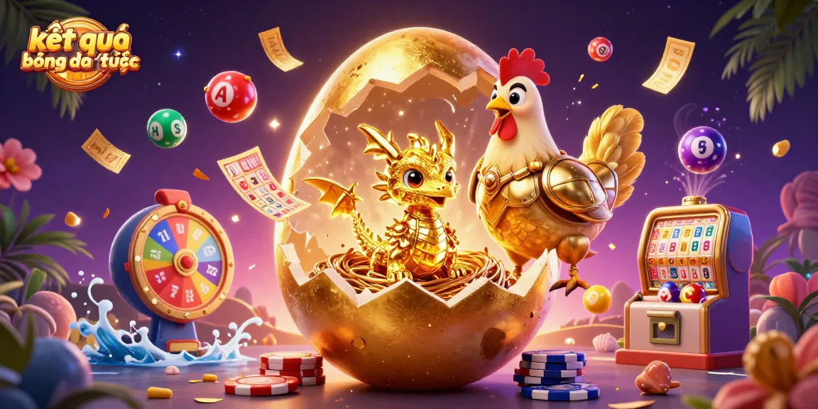 Experience kết quả bóng đá trực tuyến with vibrant lottery elements and a dynamic dragon scene, perfect for gamblers.