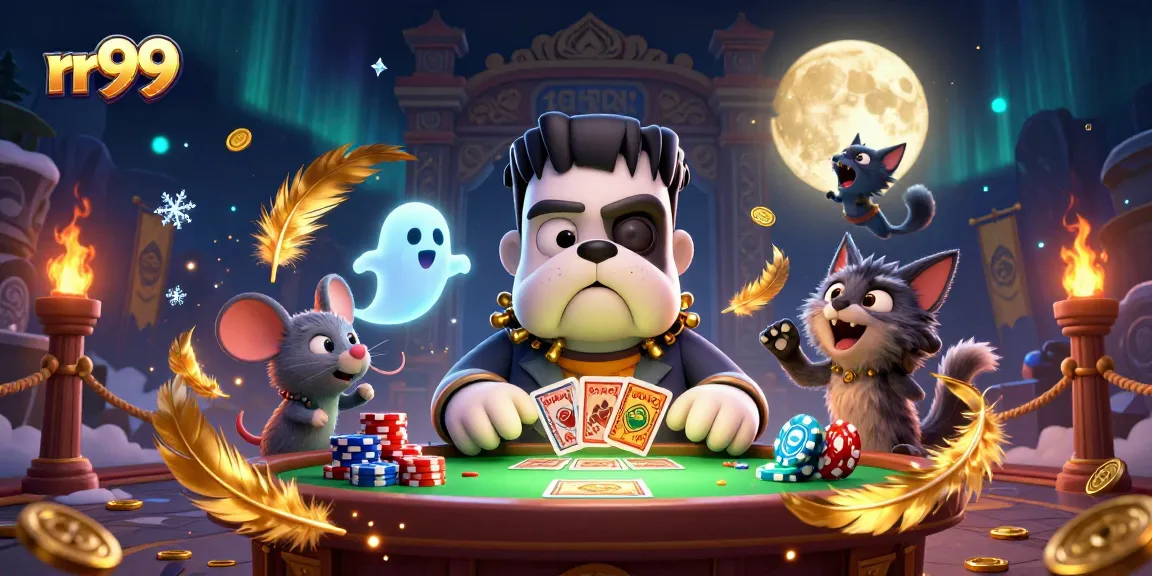 Experience thrilling card games at rr99 featuring lively characters and dynamic casino elements.