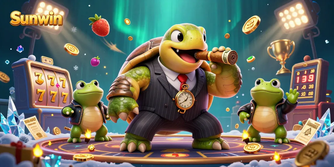 Experience the thrilling world of Sunwin with dynamic casino gaming features and characters in action.