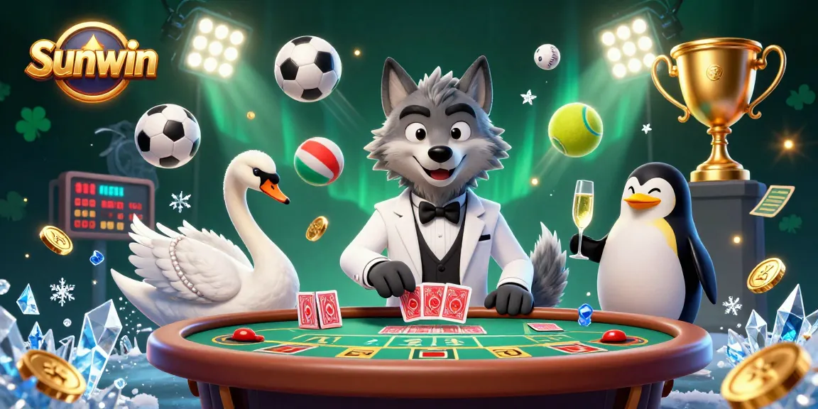 Play exciting casino games at Sunwin with vibrant characters and dynamic gambling elements